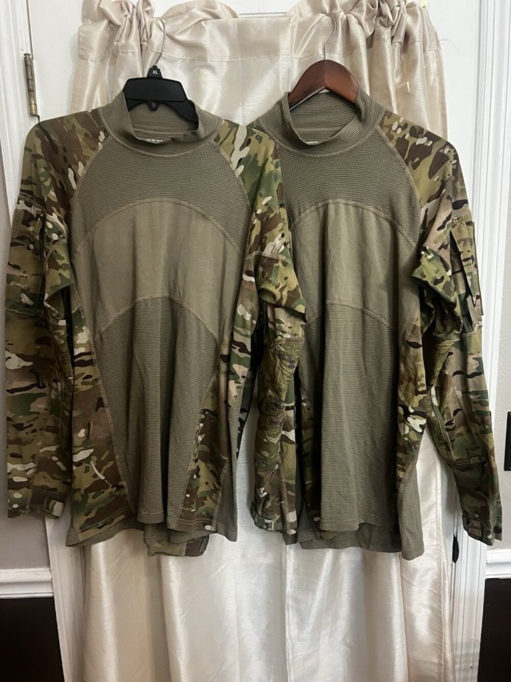 Lot 2 US Army Combat Shirt L Flame Resistant Multicam CSB Tactical FR.    Ii